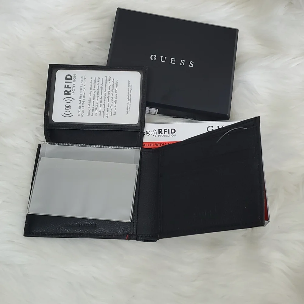 Guess Black Leather Men’s Wallet New Original Packaging